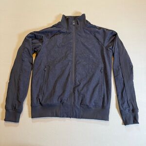 Athleta Blue Grey Camo Zip Up Athletic Jacket Size XS